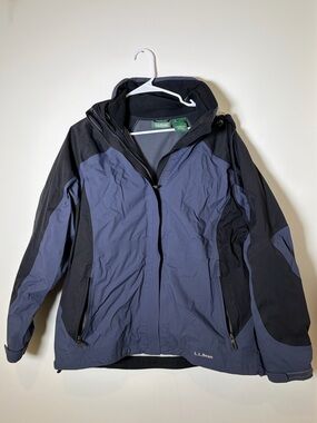 L.L. Bean Men’s Large Blue Coat Jacket W/ Hood